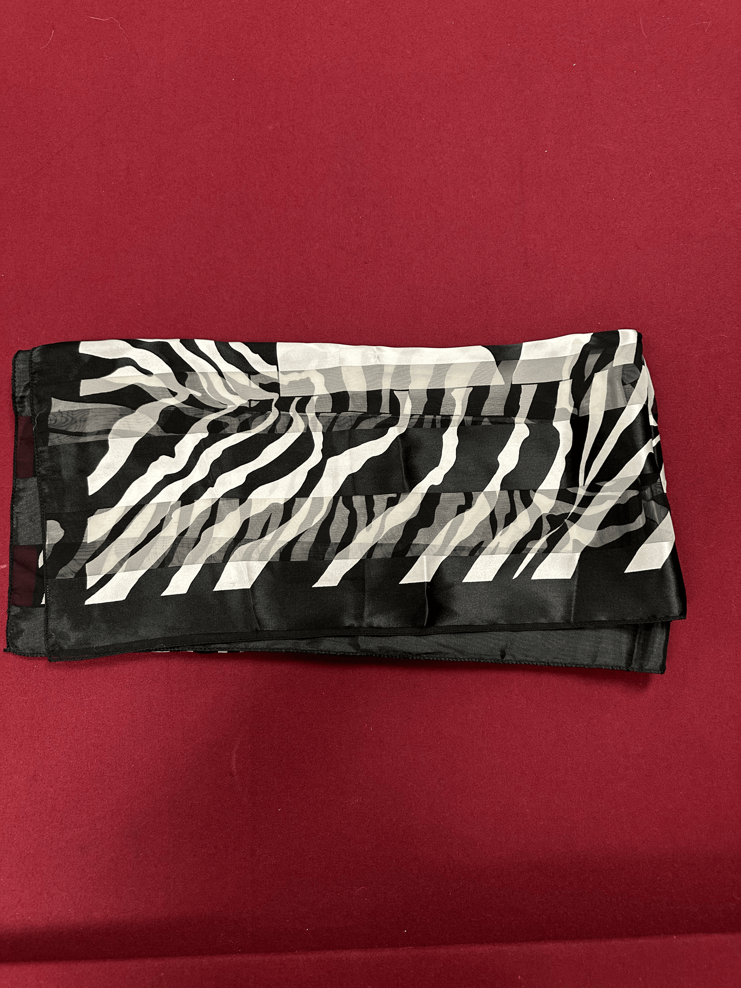 Black/White Print Scarf