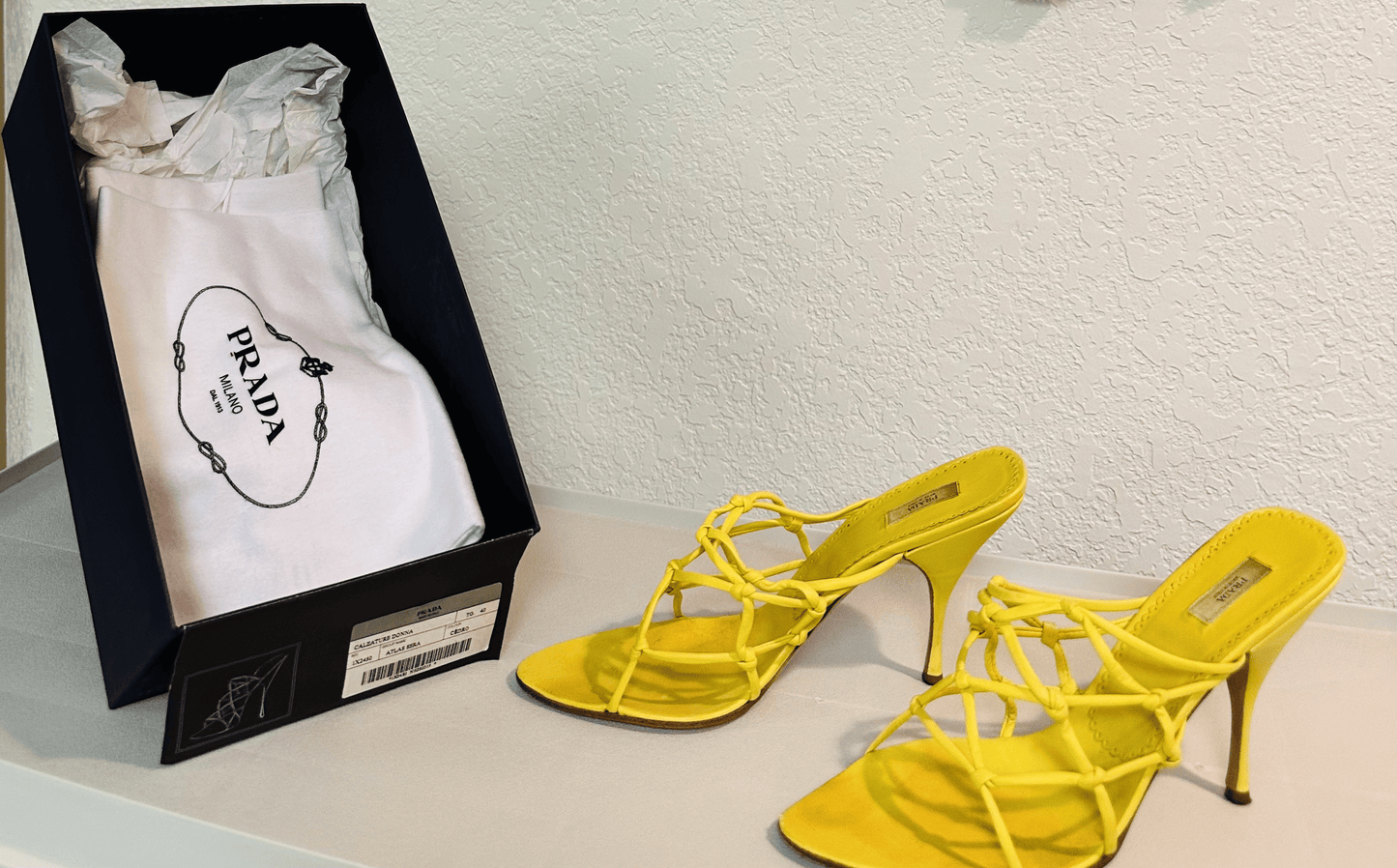 Prada Yellow Mule