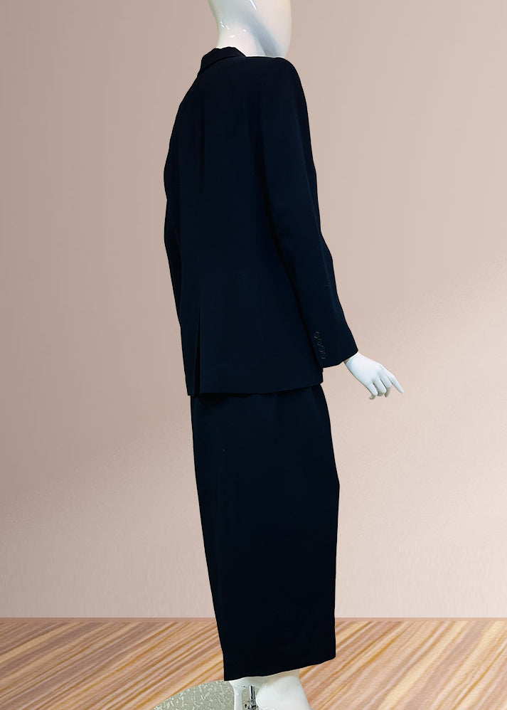 Ralph Lauren Navy Blue 2pc Skirt Suit