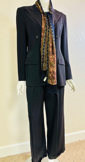 Ralph Lauren Navy Blue 2pc Trouser suit