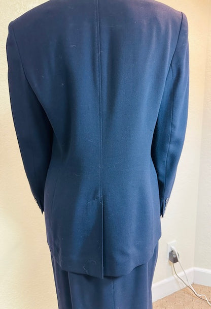 Ralph Lauren Navy Blue 2pc Skirt Suit