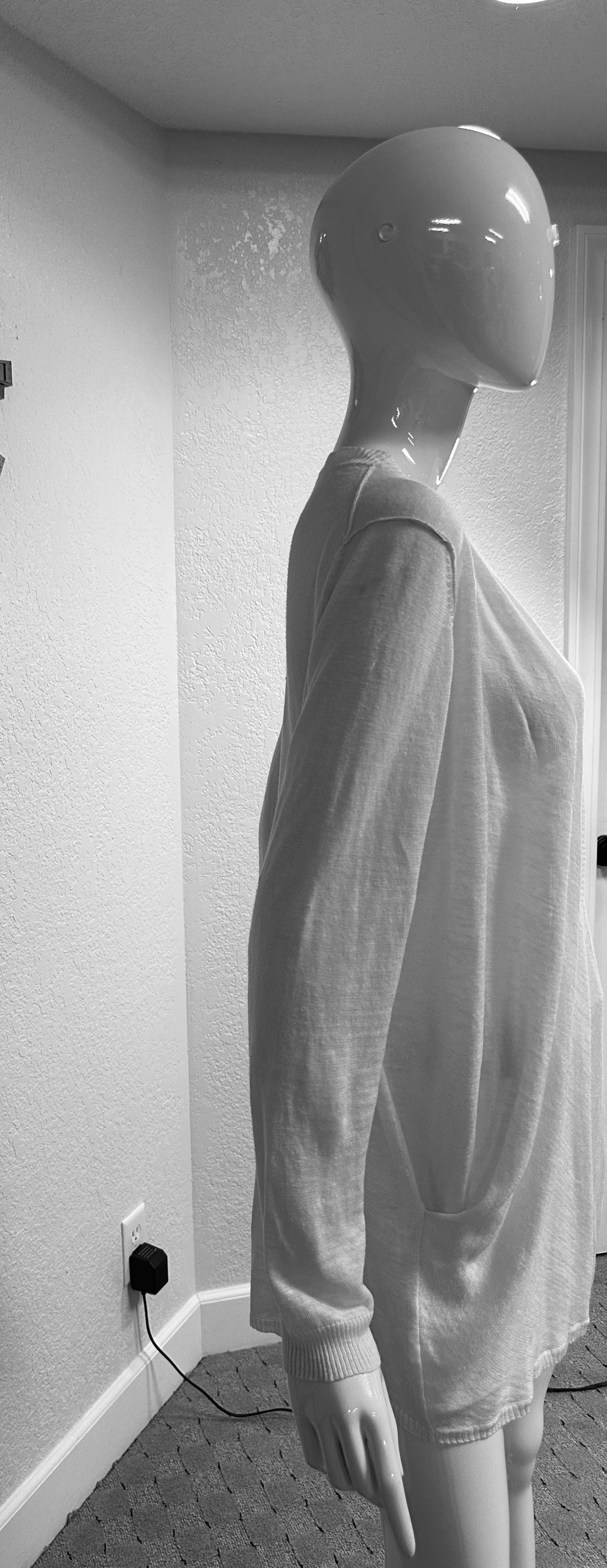 Banana Republic nearly sheer cream cardigan