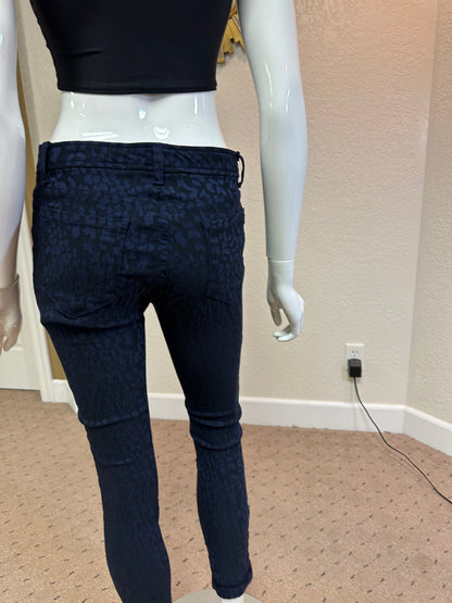 Calvin Klein Navy blue slightly textured skinny's
