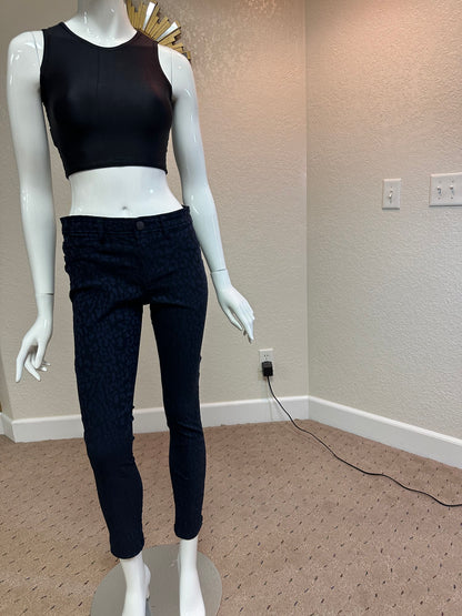 Calvin Klein Navy blue slightly textured skinny's