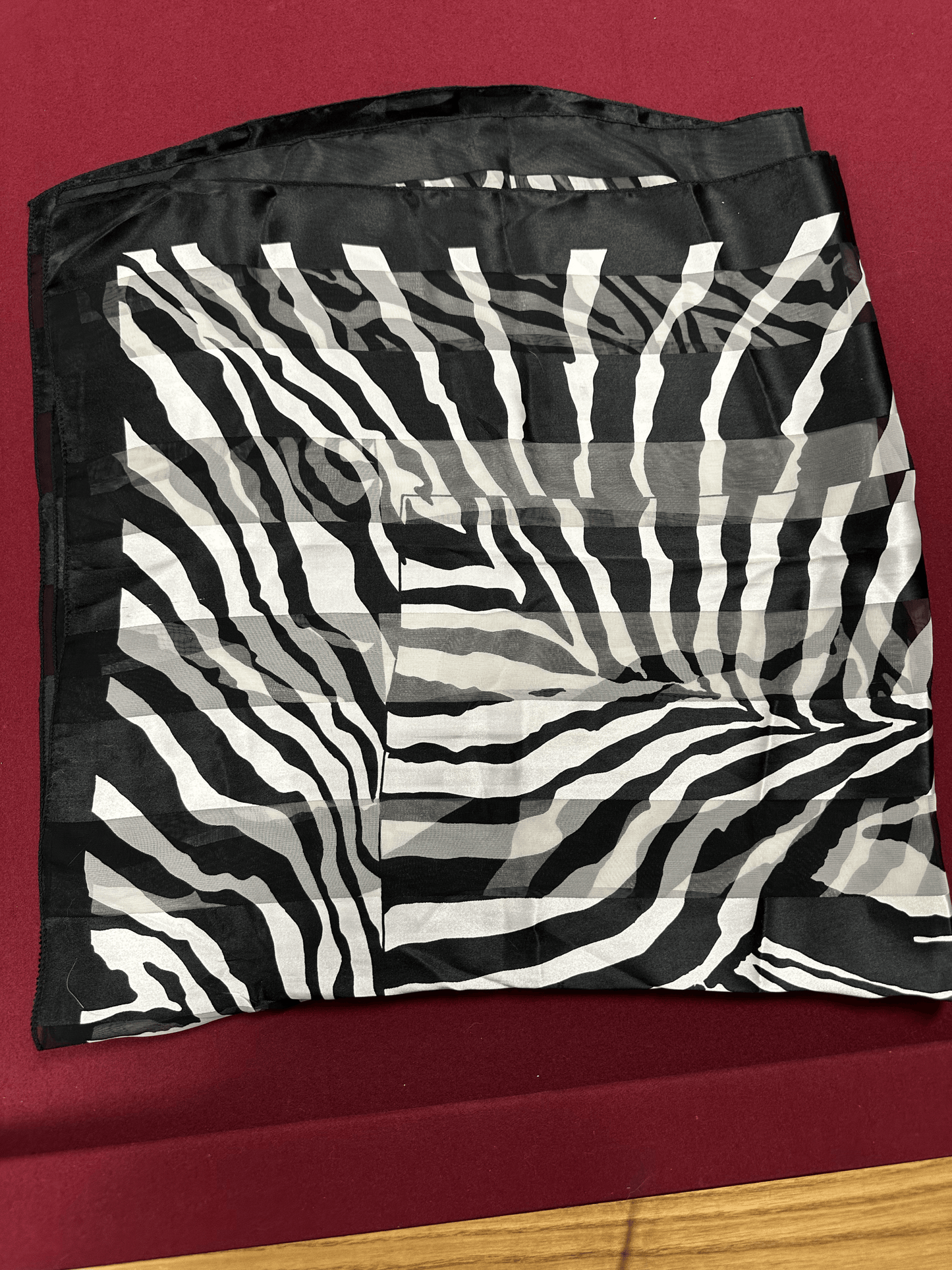 Black/White Print Scarf