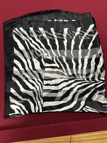 Black/White Print Scarf