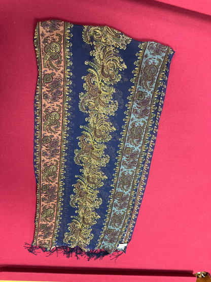 Eggplant/Plum multi Silk Scarf