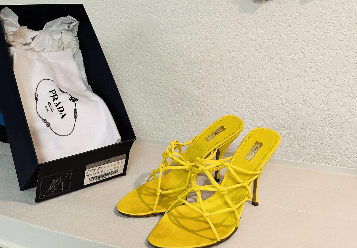 Prada Yellow Mule