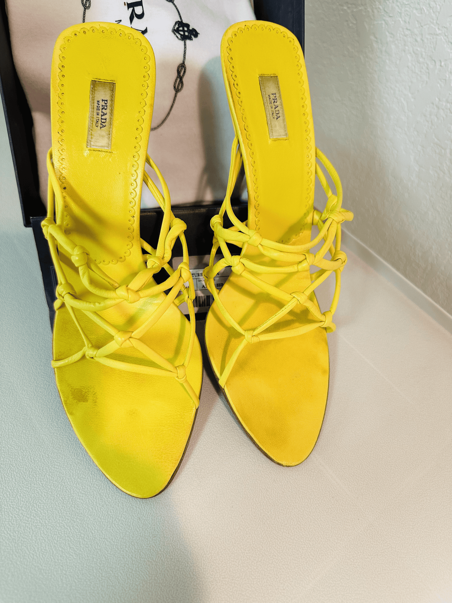 Prada Yellow Mule