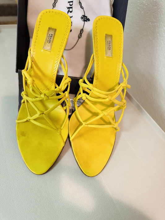 Prada Yellow Mule
