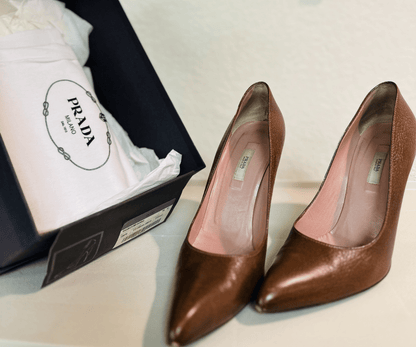 Prada Cognac Pump