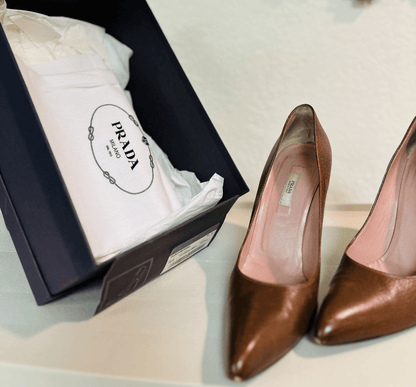Prada Cognac Pump