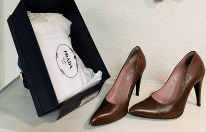 Prada Cognac Pump