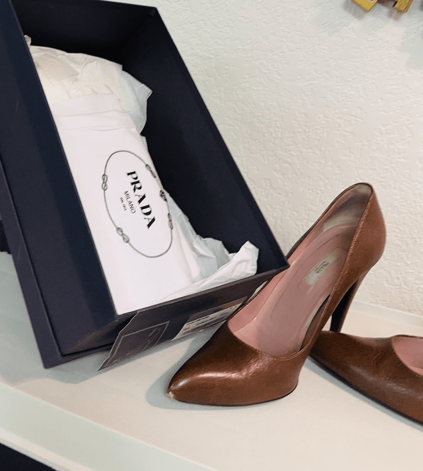 Prada Cognac Pump