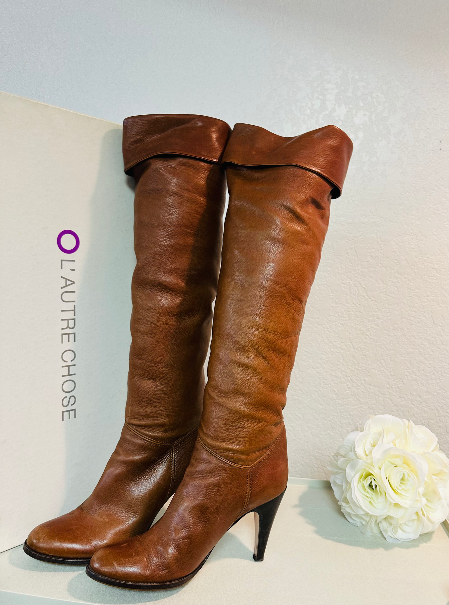 O’LAUTRE CHOSE Cognac Leather Boot