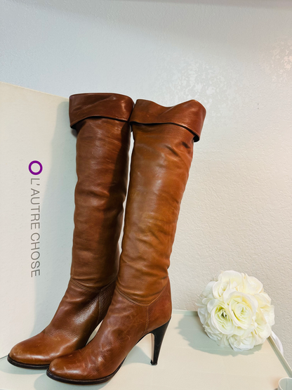 O’LAUTRE CHOSE Cognac Leather Boot