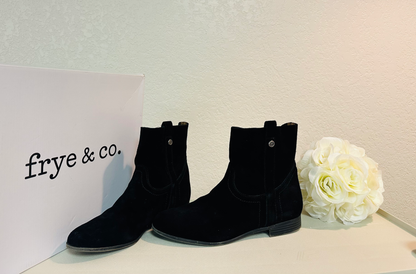 Frye & Co Sarah Shortie Black Suede
