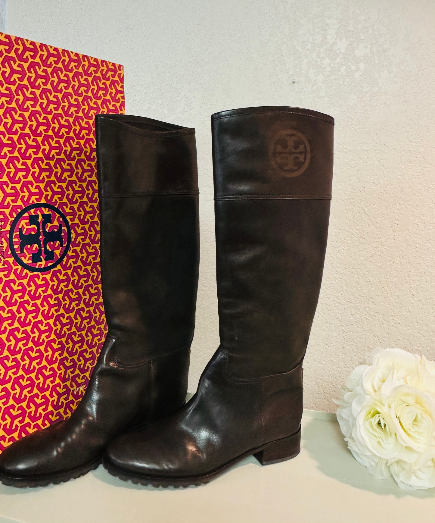 TORY BURCH Jackson Boot Coconut Leather
