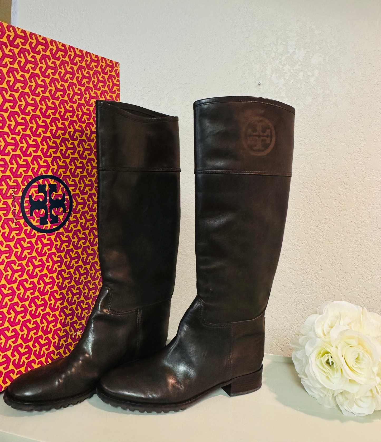 TORY BURCH Jackson Boot Coconut Leather