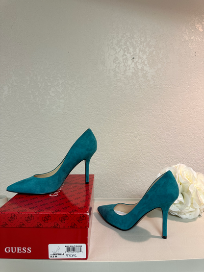 Guess Blue Teal Suede Pump