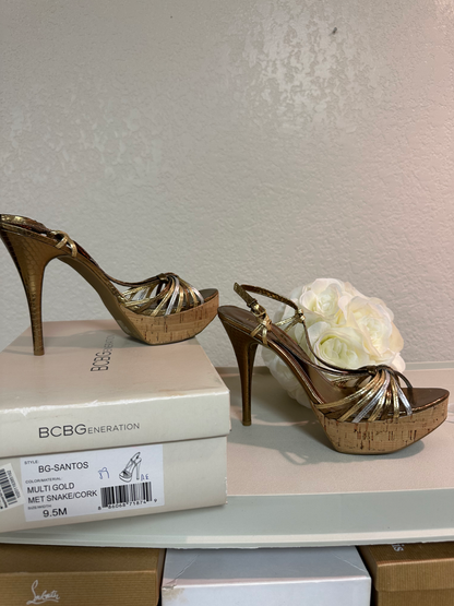 BCBG Multi Snake Cork Sandal