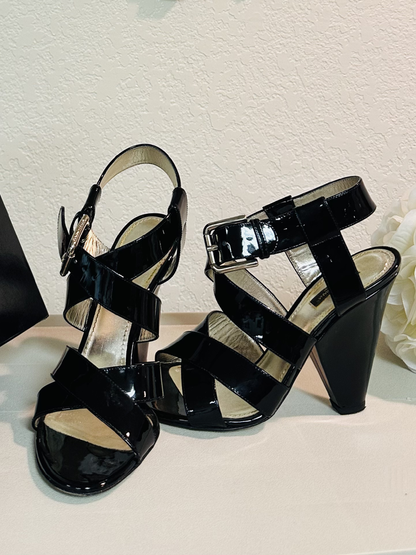 Dolce Gabbana Black Leather Sandal