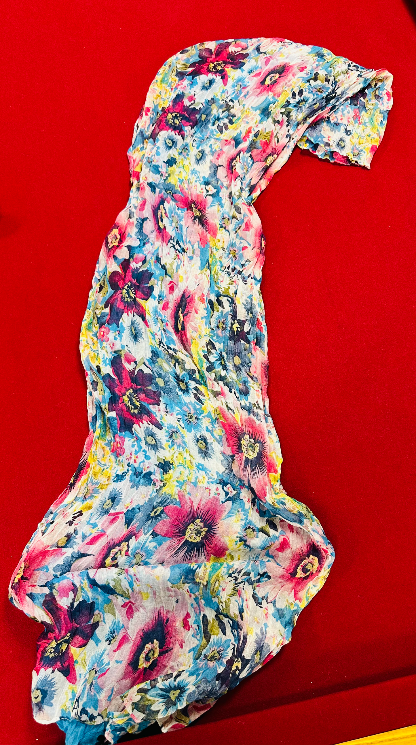 Turquoise Combo Oblong Scarf