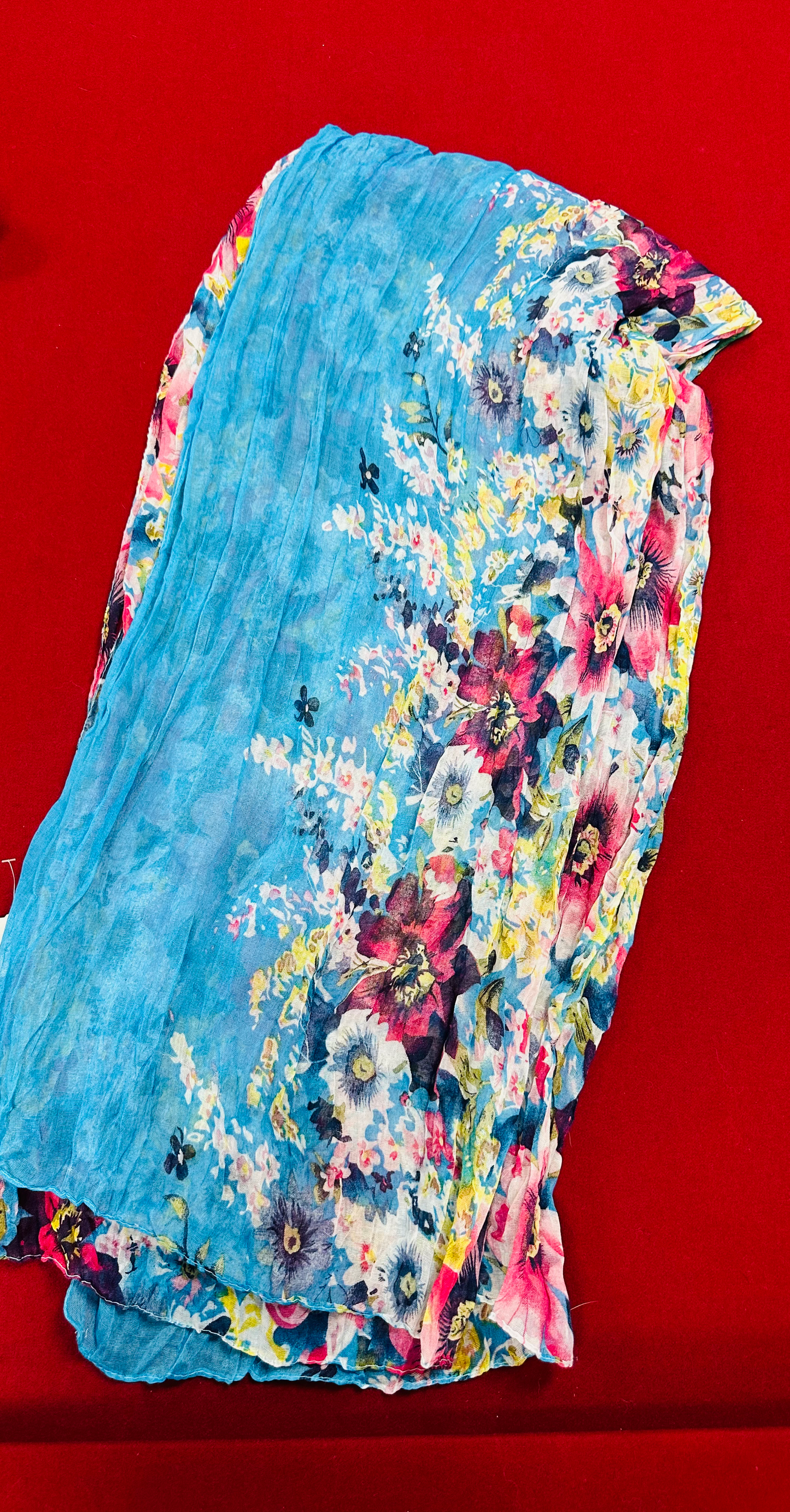 Turquoise Combo Oblong Scarf