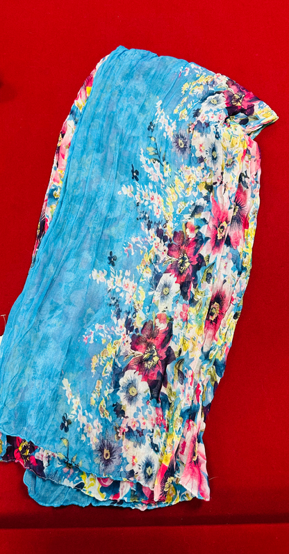 Turquoise Combo Oblong Scarf