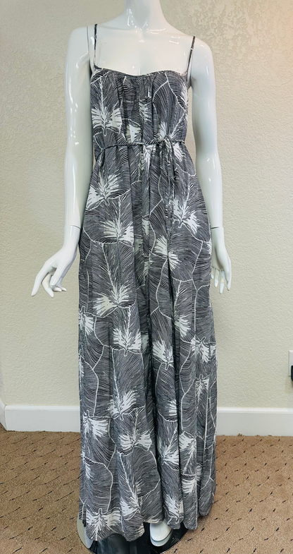 Black/White HalterMaxi Dress