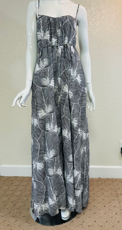 Black/White HalterMaxi Dress