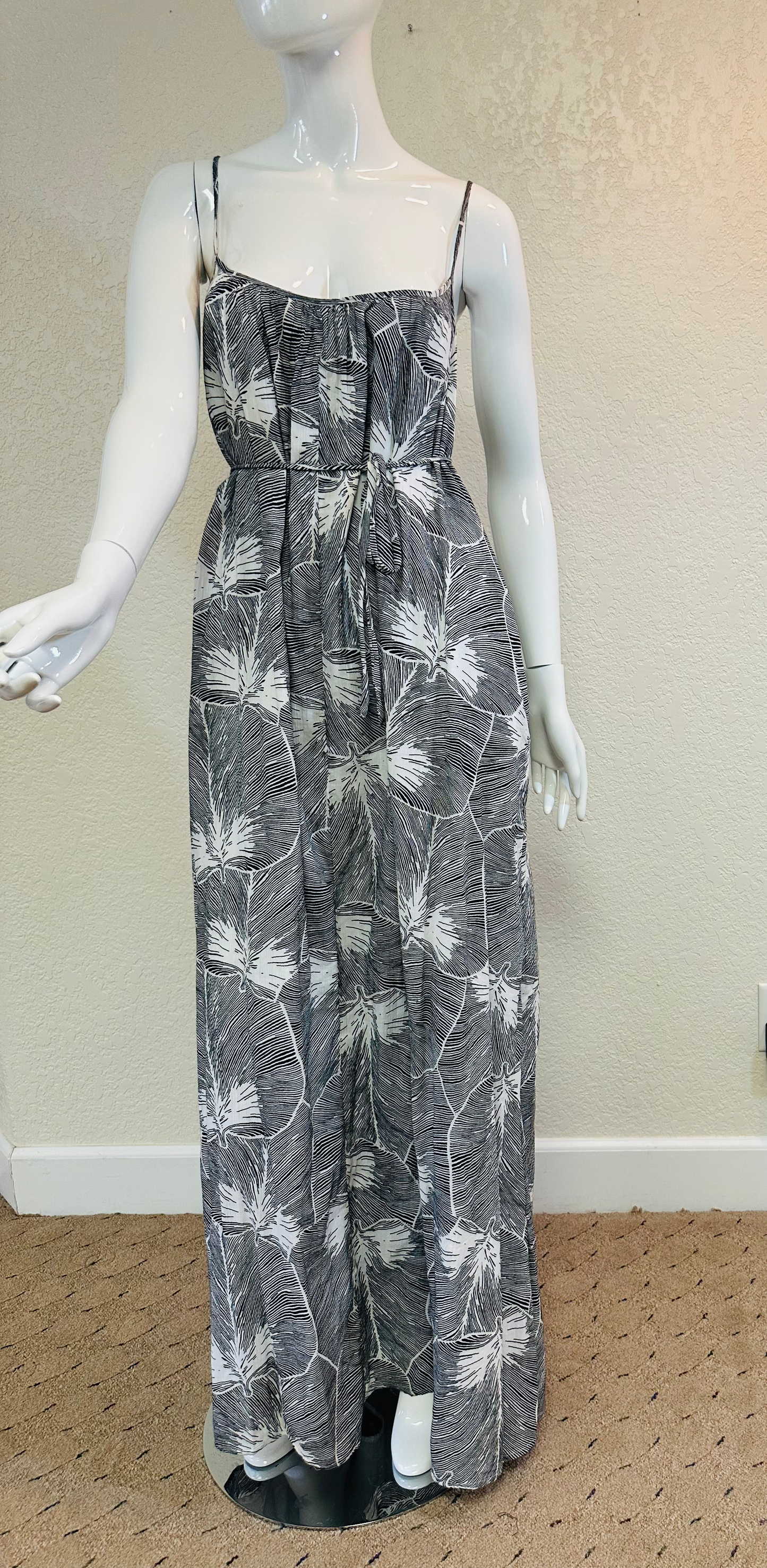Black/White HalterMaxi Dress